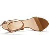 Allegra K Women's Open Toe Platform High Block Heel Ankle Strap Sandals - 4 of 4