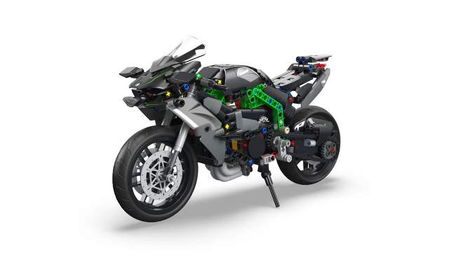 LEGO Technic Kawasaki Ninja H2R Motorcycle Toy, Kids Room D&#233;cor, 42170, 2 of 8, play video