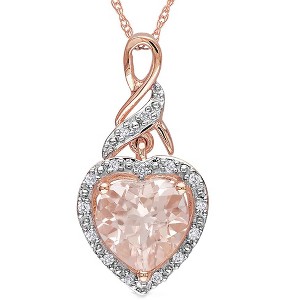 Ginger Lyne Collection CZ Amanda Champagne Heart Necklace for Women - 1 of 4