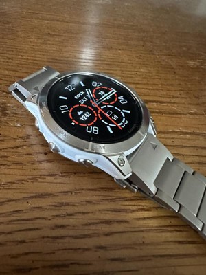 Garmin epix Gen 2 Sapphire - White titanium - sport watch with band -  silicone