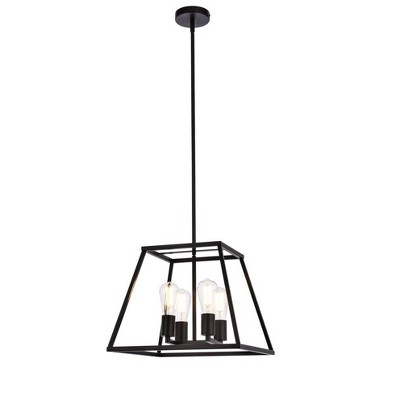 Elegant Lighting Declan 16 Inch Pendant In Black : Target