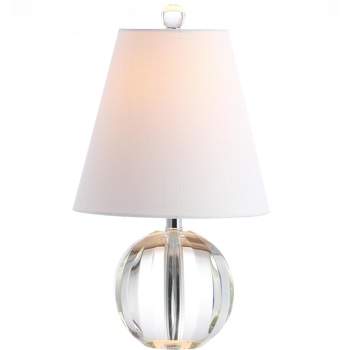 JONATHAN Y Goddard Crystal Ball/Metal LED Table Lamp