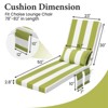 Crestlive Products 1PC 72in Outdoor Lounge Chair Cushion Patio Chaise Lounge Chair Cushion for pool Lawn etc - 2 of 2