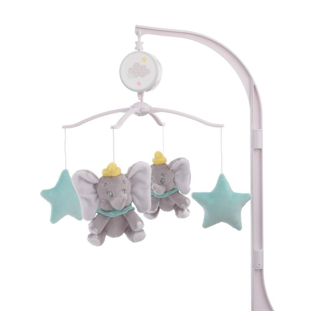 Photos - Baby Mobile Disney Baby Dumbo Shine Bright Little Star Musical Mobile - Aqua/Gray/Yell