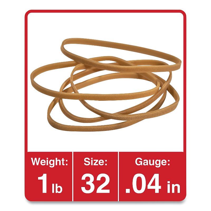 UNIVERSAL Rubber Bands Size 32 3 x 1/8 820 Bands/1lb Pack 00132, 2 of 5
