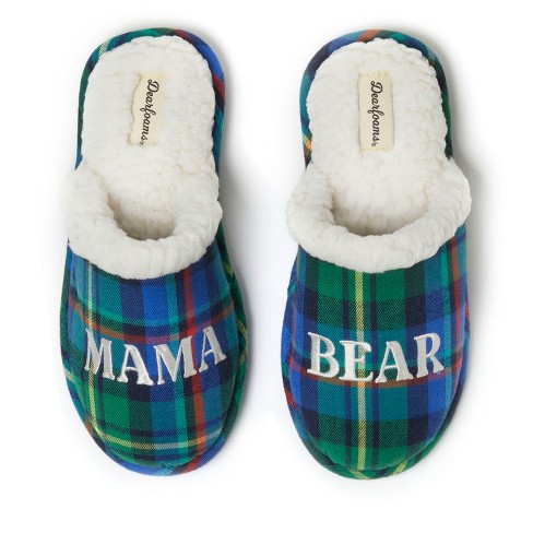 Women's best sale plaid slippers