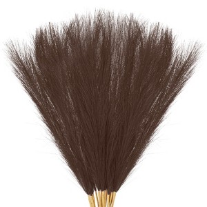 Unique Bargains Dried Plants Artificial Durable Small Fluffy Pampas Grass for Home, Office, Party 20 Pcs 21.7 Inch - 1 of 4