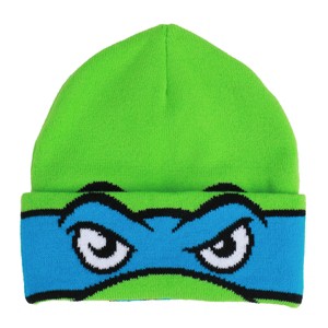 TMNT Rolldown Leo Adult Mesh Eye Green Beanie - 1 of 4