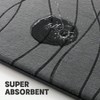 Dark Grey Foam Bath Rug Set, 3 Pieces - Ultra Soft, Absorbent, Non - Slip, Machine Washable - 3 of 4