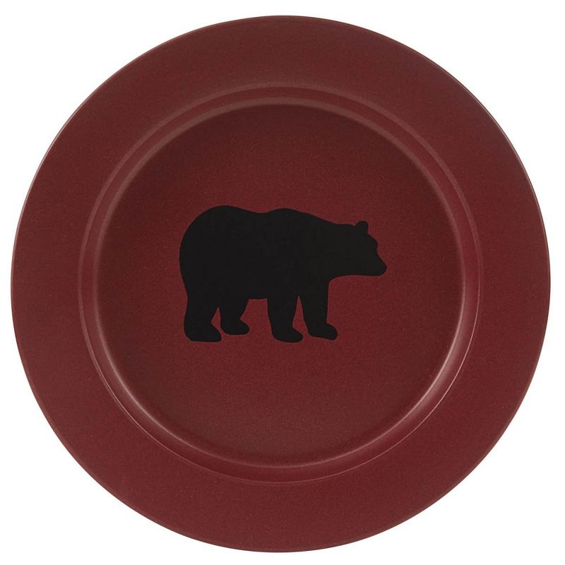 Park Designs Red Linville Enamel Bear Salad Plate Set of 4, 1 of 4
