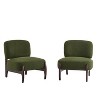 Modern Boucle Accent Chair with Solid Wood Frame, Comfy Upholstered Lounge Chair for Living Room, Bedroom or Office - ModernLuxe - 4 of 4