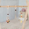 Unique Bargains Pendant Connector Jewelry Making Natural Wood Unfinished Craft Rings 5 Pcs - 4 of 4