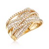 Ross-Simons 2.00 ct. t.w. Round and Baguette Diamond Highway Ring in 14kt Yellow Gold - 4 of 4