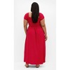 Women's Plus Size Abbigail Split Maxi Dress - crimson | CITY CHIC - 2 of 4
