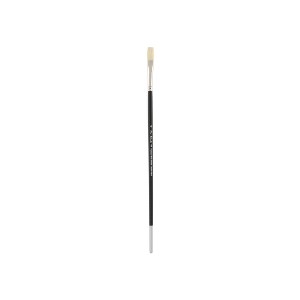 Creative Mark Pro Stroke Premium White Chungking Hog Bristle Artist Paint Brush - Flat - Natural Bristle Brush w/ Great Control Suitable for Oils, - 1 of 4