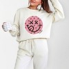 Simply Sage Market S.W.Smiley Smiley Face Strawberries Lightweight Garment Dyed Sweatshirt - 2 of 4