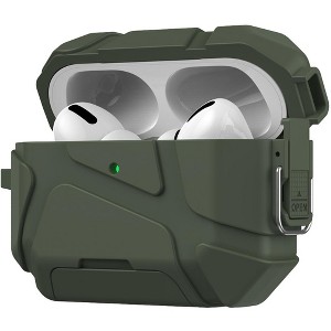 Nakedcellphone Meteorite Series Combo for Apple Airpods Pro 3 - Rugged Case with Stand + Lanyard + Clip + Cleaning Kit - 1 of 4