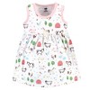 Hudson Baby Infant and Toddler Girl Cotton Dress and Cardigan 2pc Set, Farm Animals, 3-6 Months - 4 of 4
