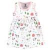 Hudson Baby Infant and Toddler Girl Cotton Dress and Cardigan 2pc Set, Farm Animals - image 4 of 4