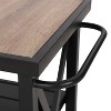 Outdoor Double Shelf Movable Steel Rectangle Cart Table - Captiva Designs: Weather-Resistant Patio Furniture with E-Coating - 4 of 4