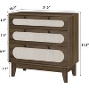Jojoka Rattan Dresser for Bedroom,3 Drawers Dresser for Closet,Storage Dressers Cabinet for Bedroom - 2 of 4