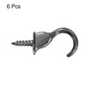 Unique Bargains Screw-in Ceiling Indoor Outdoor Ceiling Hooks and Hangers 1.4 x 0.6 Inch Grey - 3 of 4
