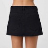 Womens Denim Skirt Casual Mini Jean Skirt Stretch Low Waist Jean Skirt For Women Zip Fly Denim Mini Skirts - 2 of 2
