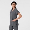 Wink Women's Basic V-neck Scrub Top, Pewter, 5x : Target