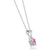 Pompeii3 1/2ct Diamond & Pink Sapphire Heart Pendant in 14K Yellow, White, or Rose Gold - 2 of 3