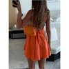 Coolmee Women's Mini Dress Halter Neck Sleeveless Tie Backless Swing Flowy Beach Dresses Summer Vacation Clothes - 4 of 4