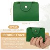 Unique Bargains Leather Slim ID Card Business Card Holder Wallets with 24 Slots 4" x 3" 2 Pcs - 2 of 4