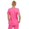Medichic Scrubs Women's V-Neck Notch Fashion Stretch Scrub Top with Two Pockets, Flex Easy Care Fabric - 2 of 4