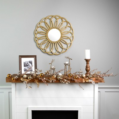 Northlight Glittered Mixed Leaves and Berries Artificial Christmas Garland - 6' x 9" - Unlit