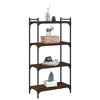 vidaXL Bookcase Storage Bookshelf Display Book Cabinet Engineered Wood - Brown Oak 23.6" 47.2" - 3 of 4
