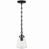Crystorama Lighting Voss 1 - Light Pendant in  Matte Black - 3 of 4