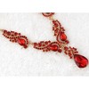 Anna-Kaci Elegant Crystal Bridal Necklace Earrings Set ÊØè Rhinestone Wedding Party Costume Jewelry for Brides and Bridesmaids - 3 of 4