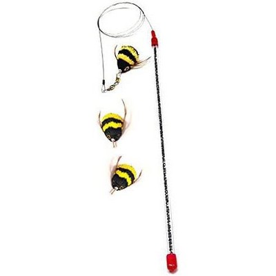 Go Cat Da Bee Teaser Wand and Two Extra Bee Attachments