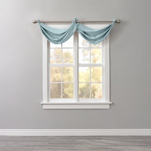 BrylaneHome BH Studio Room-Darkening Waterfall Grommet Valance - 1 of 3