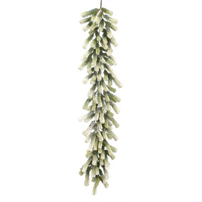 Vickerman 6' x 16" Frosted Jack Pine Artificial Christmas Garland, Unlit