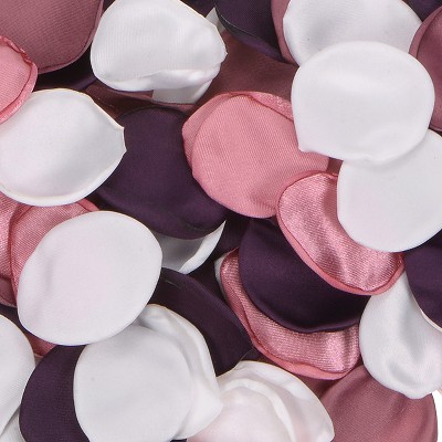 pink,white,purple,dark red