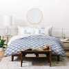 Deny Designs April Lane Art Block Blue Monogram L Microfiber Printed Pillow Sham - 4 of 4