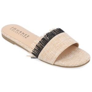 Journee Collection Womens Koreene Slip On Slide Flat Sandals - 1 of 4