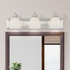 Livex Lighting Springfield 3 - Light Vanity in  Brushed Nickel - 3 of 4