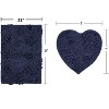 Modesto Bath Rug Bathroom Rugs Set, Washable Rug, Thick Extra Soft and Absorbent bath Rug, Bath Mat Set, Bath Floor Mat Non-Slip, 2 Pcs Set, Navy - 2 of 4