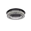 Elegant Lighting Monroe 1 - Light Flush Mount in  Black - 2 of 4