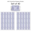Big Dot of Happiness Purple Elegantly Simple - Mini Candy Bar Wrapper Stickers Party Small Favors 40 Ct - 3 of 4