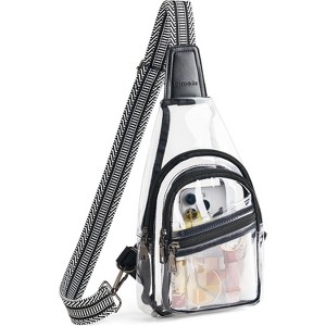 Crossbody Bag - Stadium Compliant Clear Purse for Women, See-Through Bag for Concerts, Sporting Events - 1 of 4