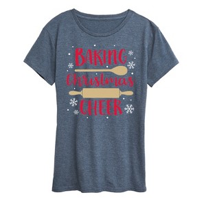Women's - Instant Message - Baking Christmas Cheer Short Sleeve Graphic T-Shirt - 1 of 4