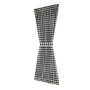 Kate Aurora Plaid Country Farmhouse French Door Curtain Panel With Matching Tieback - 1 of 4