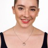 GILDED 1/10 ct Lab Grown Diamond Pendant Necklaces, SI1-SI2 Clarity, F-G Color, 14K Gold Plated Sterling Silver, 18" Chain - 4 of 4